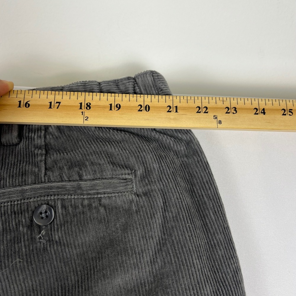 LL Bean Comfort Waist Corduroy Pants 42x32 Gray Tan Stretch Chino Trouser Bundle - Picture 10 of 14